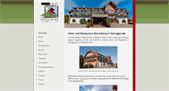 Desktop Screenshot of hotel-blocksberg.de