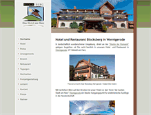 Tablet Screenshot of hotel-blocksberg.de